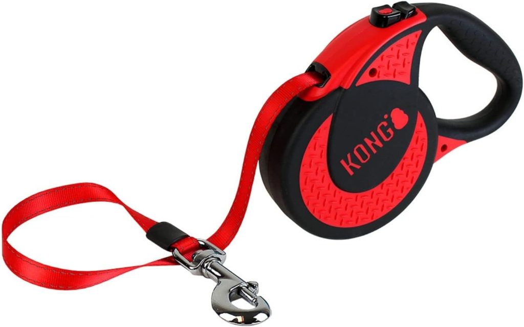 Alcott Kong Ultimate Retractable Dog Leash, Extra Large, Red, 16 Long
