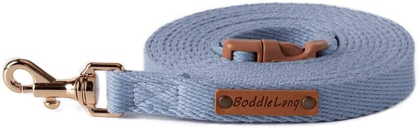 BODDLELANG 10 Foot Dog Leash for Small Dogs No Pull Heavy Duty Dog Leash for Medium Dogs Hands Free Puppy Dog Training Leash Dog Leads for Walking  Outdoor Dog Run Accessories (10ft. 3/5 Sky Blue)