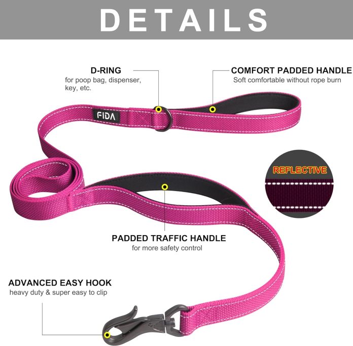 comparing fida 4 ft and max molly padded leashes