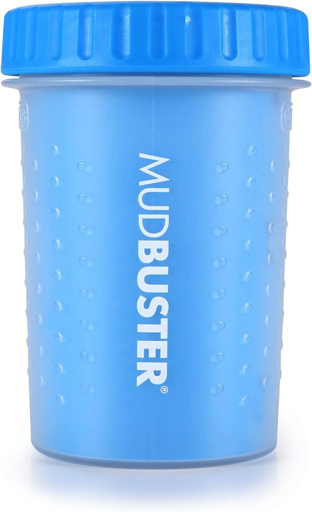 Dexas MudBuster Portable Dog Paw Cleaner, Medium, Blue