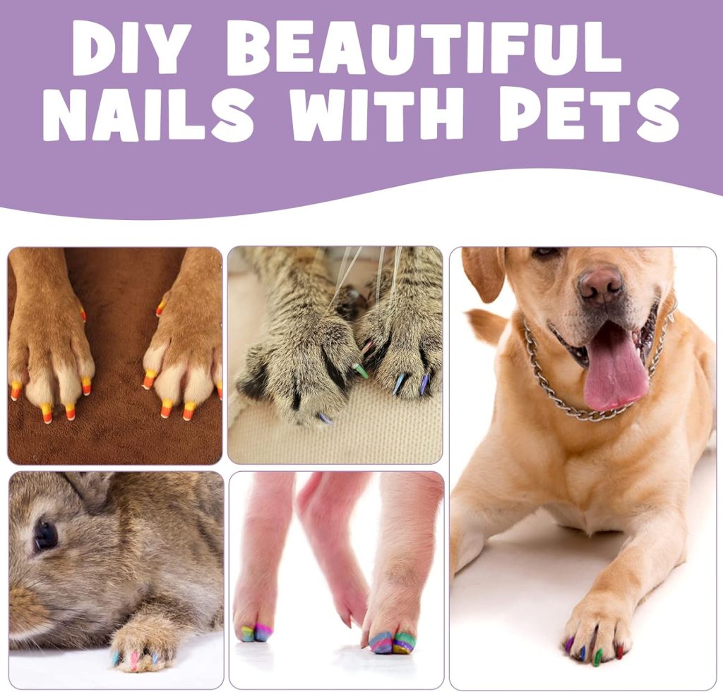 Dog Nail Polish Pen, 14 Colors Pet Nail Polish Set to DIY Beautiful Dog Nails Ideas, Creative Dog Accessories Nail Polish Pens Quick Dry  Easy to Use (A)