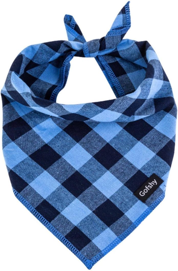 gofshy boy dog bandana xlarge blue black dog scarf review