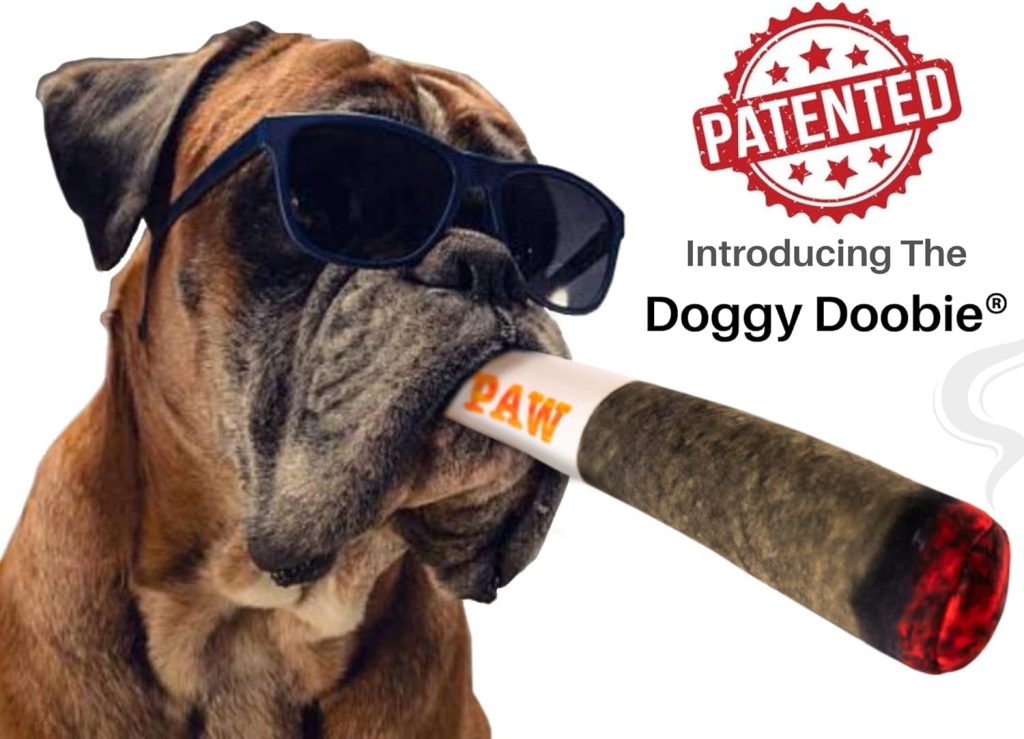 Nestpark Doggy Doobie - Funny Dog Toys - Plush Squeaky Toys for Medium, Small and Large - Cool Stuffed Cute Gifts for Dog Birthday