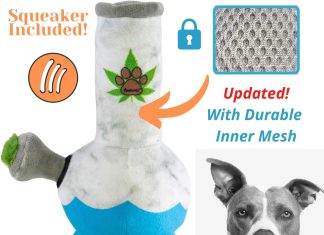 Nestpark Puppy Chiefer 3000 – Funny Dog Toys – Plush Squeaky Weed Review nestpark puppy chiefer 3000 funny dog toys plush squeaky weed review