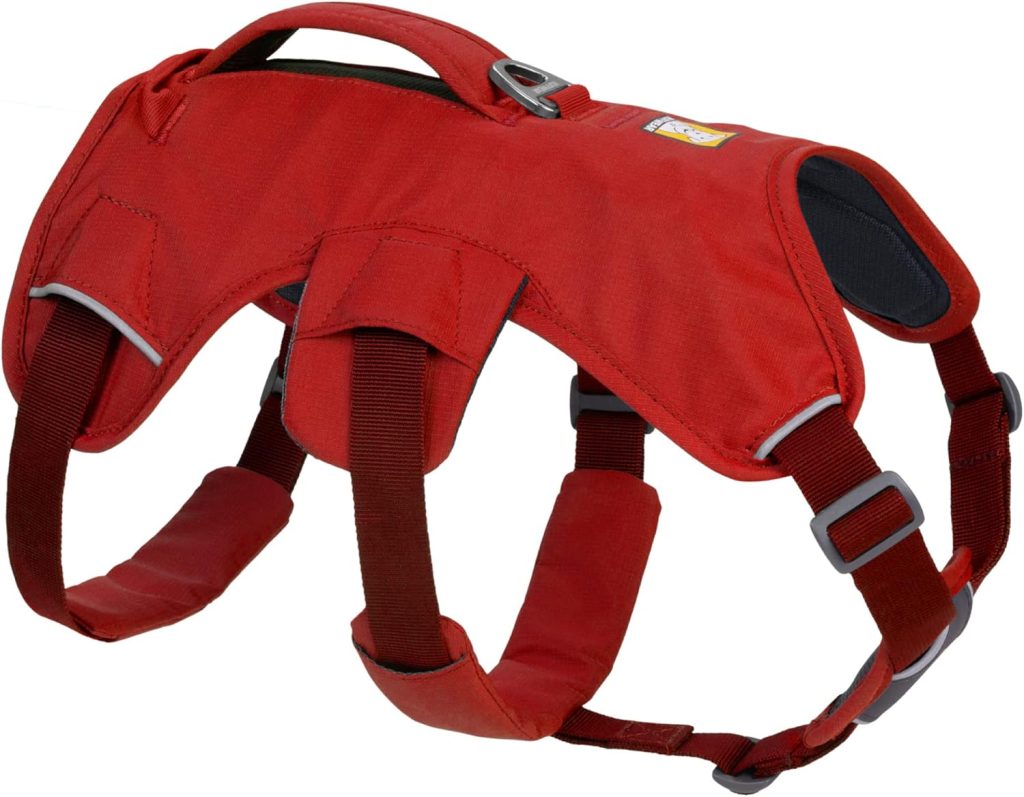 Ruffwear, Web Master, Multi-Use Support Dog Harness, Hiking and Trail Running, Service and Working, Everyday Wear, Red Sumac, X-Small