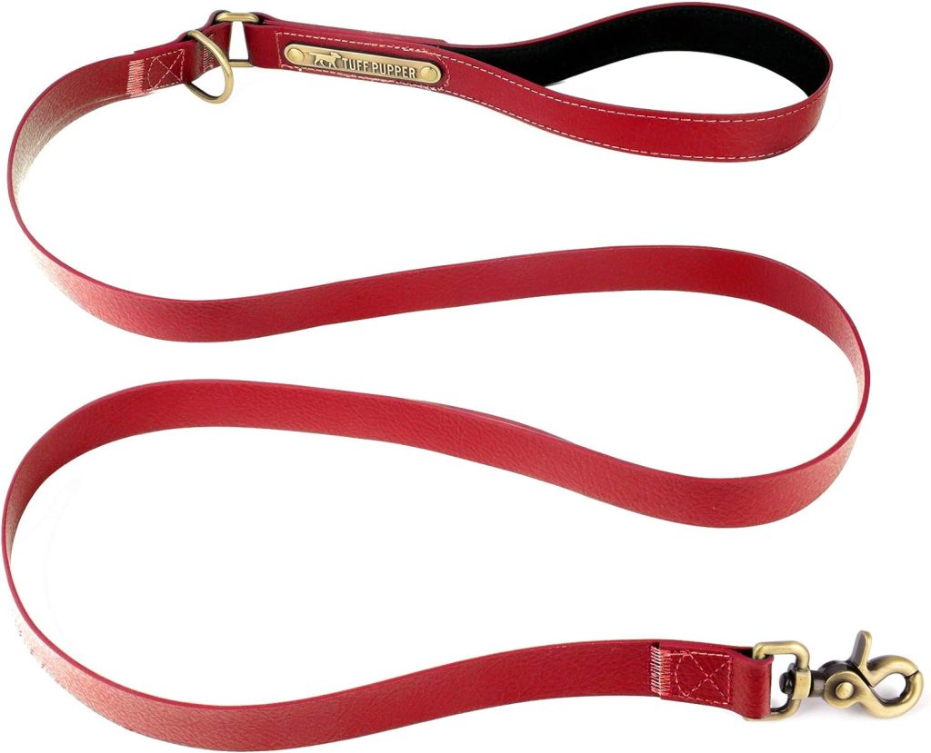 Tuff Pupper Classic 6 Foot Heavy Duty Dog Leash | 10x Stronger Than Leather | 100% Waterproof  Odor Proof Dog Leash | Tough Rust-Proof All Metal Hardware | Lifetime Replacement Guarantee