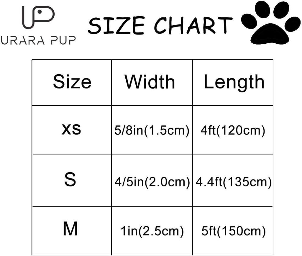 UP URARA PUP Dog Leash Match Dog Collar, Sturdy Durable Christmas Cotton Dog Leash, Santa Dog Training Leash for Small Medium Large Dog