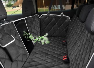 AULDEY Dog Car Seat Cover Review auldey dog car seat coverwaterproof with mesh window and storage pocketdurable scratchproof nonslip dog car hammock with