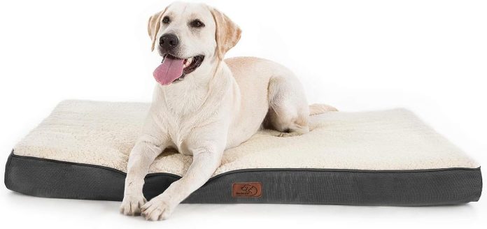 bedsure dog bed for large dogs big orthopedic dog bed with removable washable cover egg crate foam pet bed mat suitable