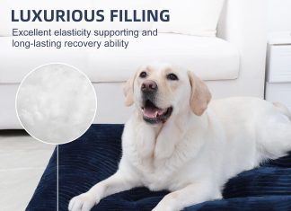 Dog Crate Bed Washable Dog Beds for Large Dogs Review dog crate bed washable dog beds for large dogs deluxe thick flannel fluffy comfy kennel pad anti slip anti scratch pet s 3