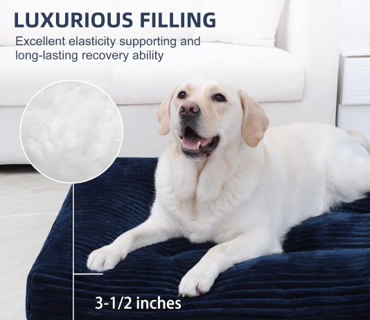 Dog Crate Bed Washable Dog Beds for Large Dogs Review dog crate bed washable dog beds for large dogs deluxe thick flannel fluffy comfy kennel pad anti slip anti scratch pet s 3