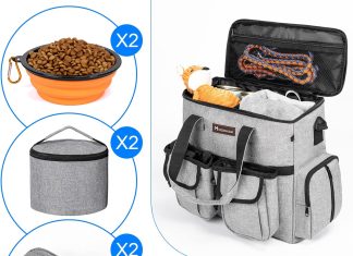 Modoker Dog Travel Bag Review modoker dog travel bag weekend pet travel set for dog and cat airline approved tote organizer with multi function pocket 2