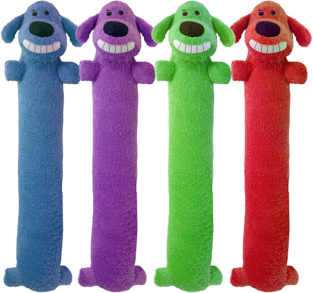 Multipets Original Loofa Jumbo Dog Toy in Assorted Colors, 24-Inch