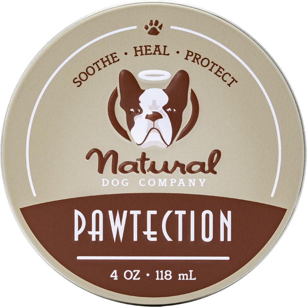Natural Dog Company PawTection Dog Paw Balm, Protects Paws from Hot Surfaces, Sand, Salt,  Snow, Organic, All Natural Ingredients (0.15 oz Trial Stick)