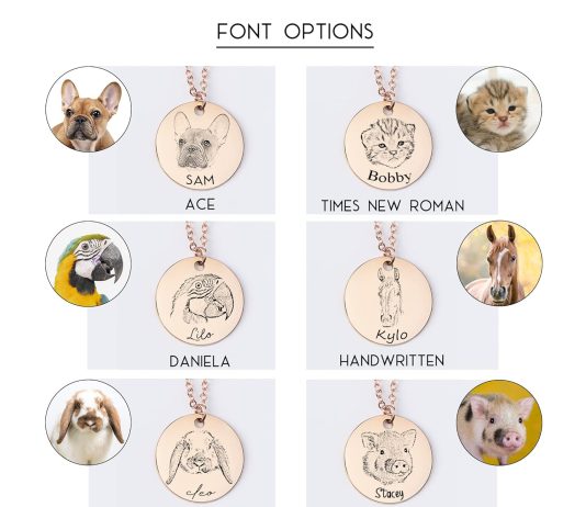 LCN-AP Necklace Review personalized gift for women pet necklace handmade pet portrait necklace dog memorial jewelry custom cat dog unique gift 1 2
