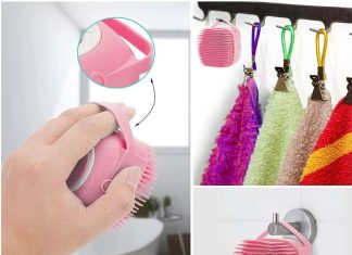 Pet Bath Massage Brush Review pet bath massage brush puppy dog cat grooming cleaning soft pink 2
