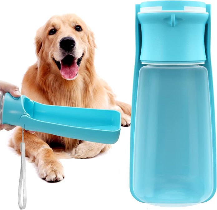 portable dog water bottle for walking 19 oz or 12 oz portable pet water bottles for puppy small medium large dogs water