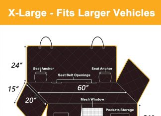 TUTUBO Dog Seat Cover Review tutubo dog seat covers for trucks back seat 900d oxford dog hammock for truck truck dog seat cover back seat truck back 1 1