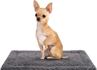 Washable Dog Bed Mat Review washable dog bed mat reversible dog crate pad soft fluffy pet kennel beds dog sleeping mattress for large jumbo medium s 4