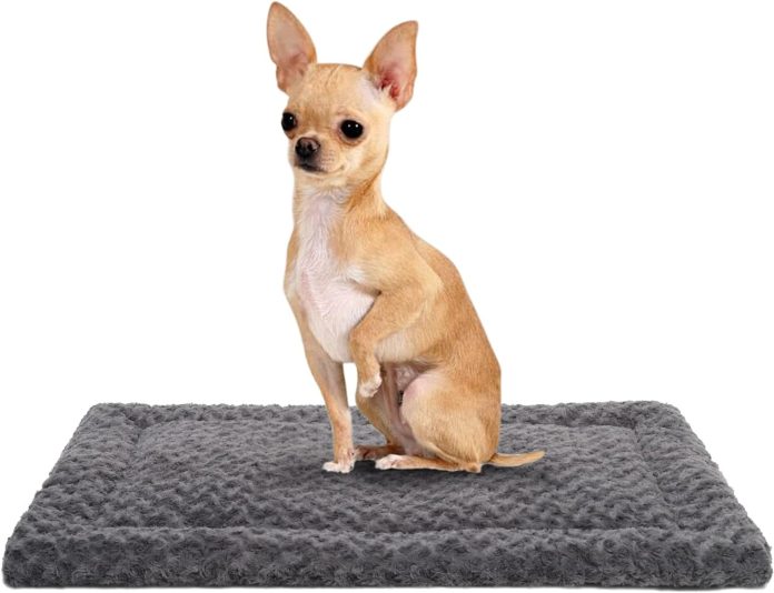 washable dog bed mat reversible dog crate pad soft fluffy pet kennel beds dog sleeping mattress for large jumbo medium s 4