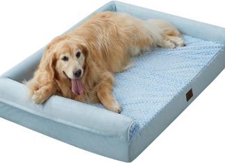 WNPETHOME Dog Bed Review wnpethome dog beds for large dogs orthopedic sofa dog bed mat pillow with removable waterproof cover egg foam dog crate 1 2