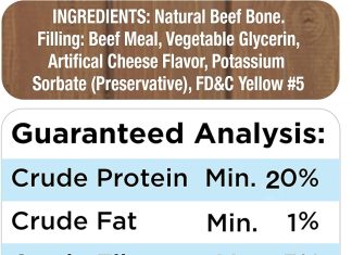 Cadet Double Stuffed Shin Bone Review cadet double stuffed shin bone highly digestible high protein long lasting dog chew bone for aggressive chewers supports 3