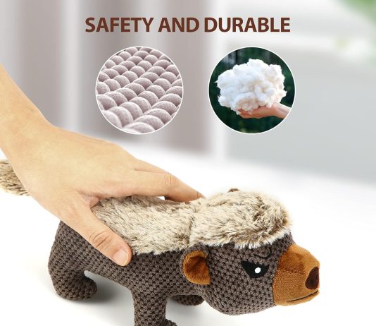 IOKHEIRA Dog Plush Toys Review iokheira dog plush toys for aggressive chewers indestructible dog squeaky toys with crinkle paper durable teething chew 1 2