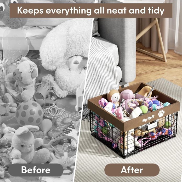 dog toy baskets metal and wood review