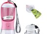 Dog Water Bottle with Food Container Review dog water bottle with food container poop bag holder travel water bowl portable pet dispenser dog stuff accessories item 2