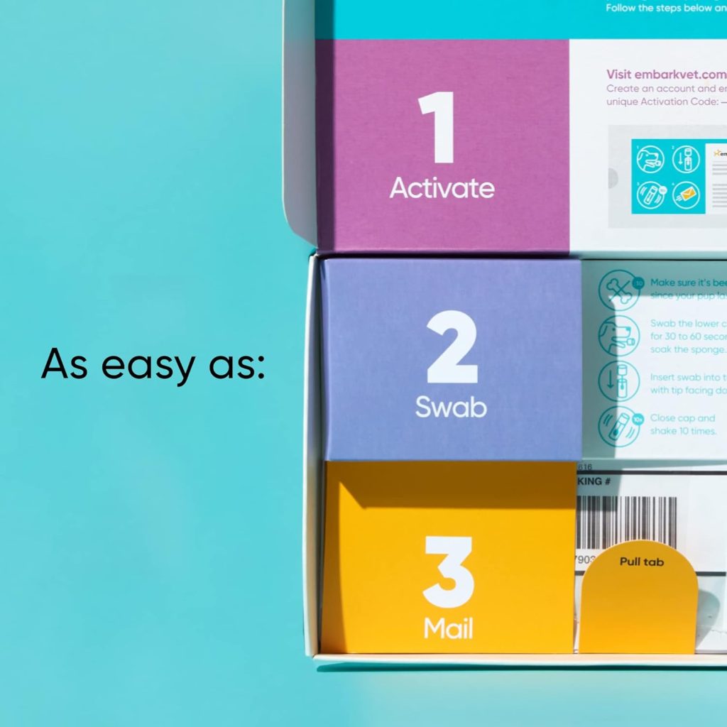 Embark Breed Identification Kit - Most Accurate Dog DNA Testing Kit - 99% Breed Ancestry Accuracy for Mixed Breed Dogs - Plus Relative Finder  Family Tree