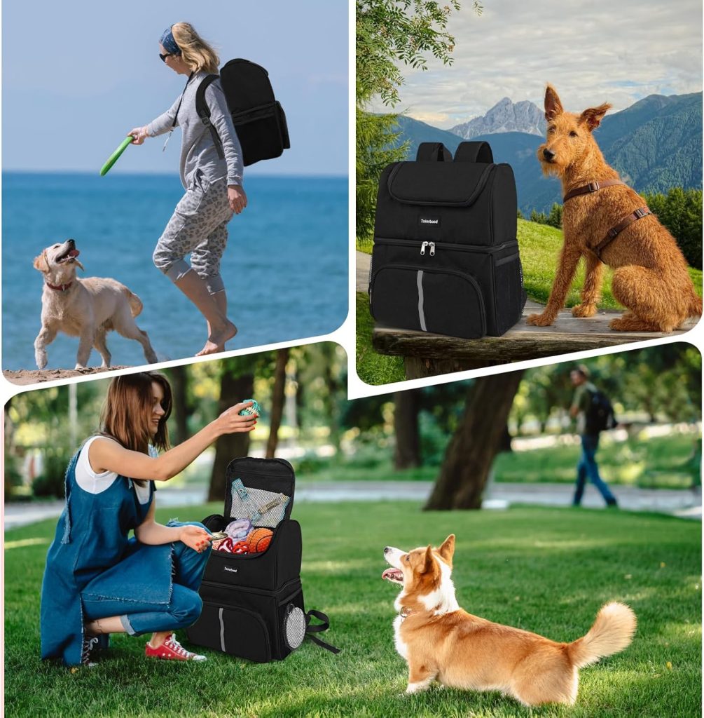 Dog Bags for Traveling Pet Diaper Bag Airline Approved Dog Food Travel Bag with 2 Food Storage Containers Bag Pet Camping Essentials Hiking Accessories Gift Gray Dog Bags for Traveling Pet Diaper Bag Airline Approved Dog Food Travel Bag with 2 Food Storage Containers Bag Pet Camping Essentials Hiking Accessories Gift Gray