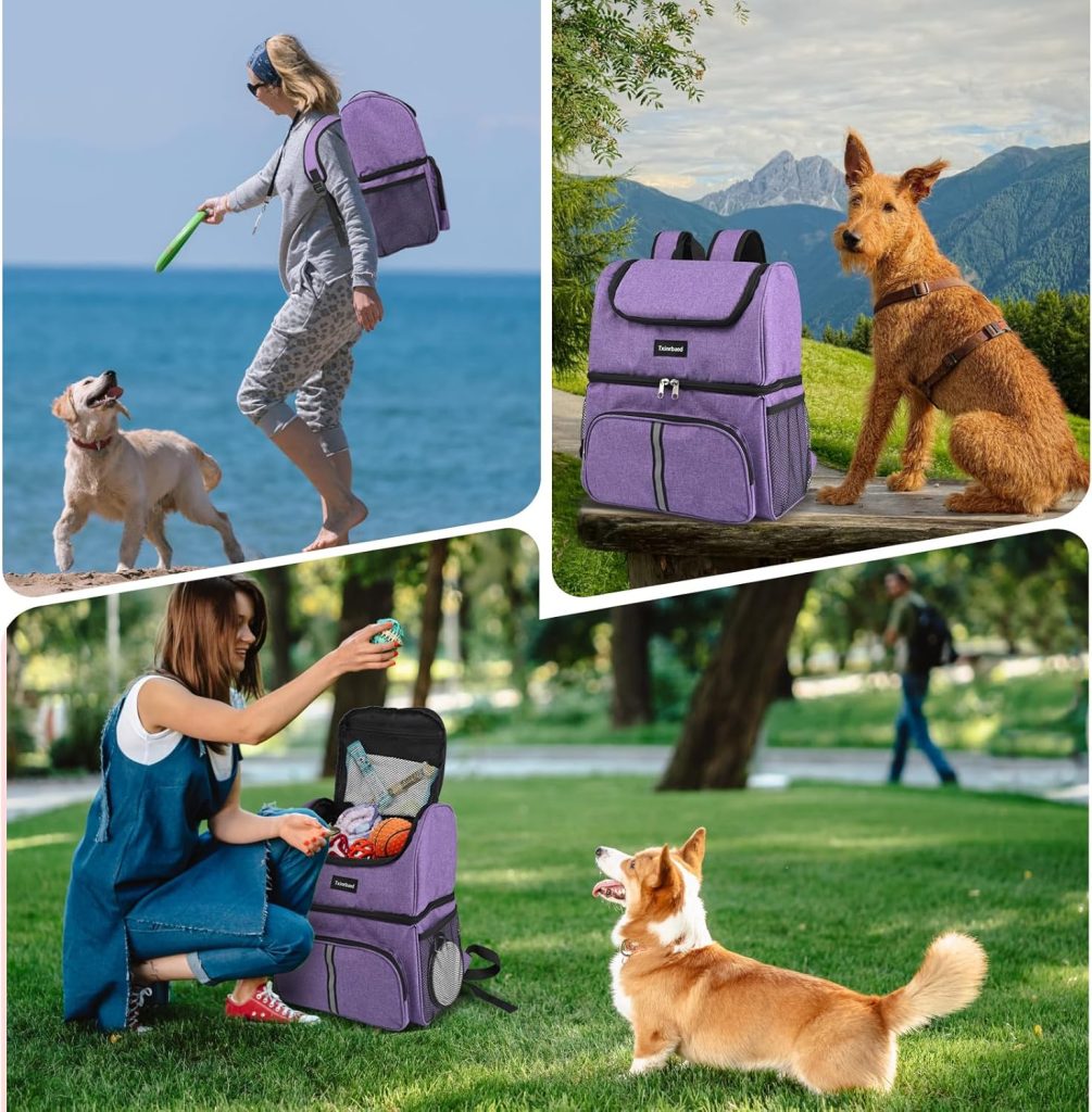 Dog Bags for Traveling Pet Diaper Bag Airline Approved Dog Food Travel Bag with 2 Food Storage Containers Bag Pet Camping Essentials Hiking Accessories Gift Gray Dog Bags for Traveling Pet Diaper Bag Airline Approved Dog Food Travel Bag with 2 Food Storage Containers Bag Pet Camping Essentials Hiking Accessories Gift Gray