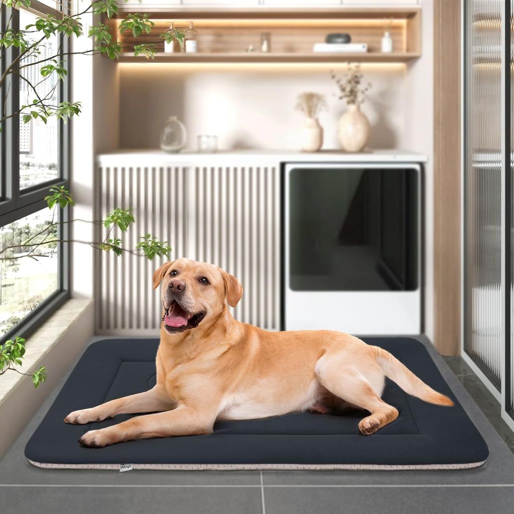JoicyCo Dog Bed Soft Dog Crate Pad Mat for Medium/Large Dogs 36 in Non-Slip Bottom Washable Dog Sleeping Mattress Pet Beds Cat Bed Kennel Pad, Dark Gray JoicyCo Dog Bed Soft Dog Crate Pad Mat for Medium/Large Dogs 36 in Non-Slip Bottom Washable Dog Sleeping Mattress Pet Beds Cat Bed Kennel Pad, Dark Gray