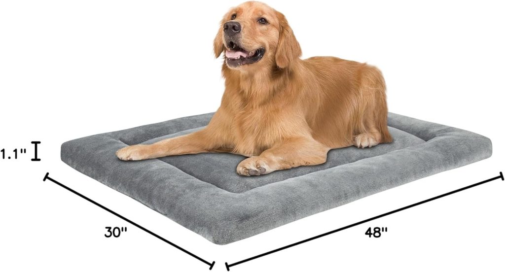 KHONSU PET Dog Bed Mat for Crate 1.1in Slim Cooling Pad Reversible Flannel Waterproof Canva for Dogs up to 25 lbs KHONSU PET Dog Bed Mat for Crate 1.1in Slim Cooling Pad Reversible Flannel Waterproof Canva for Dogs up to 25 lbs