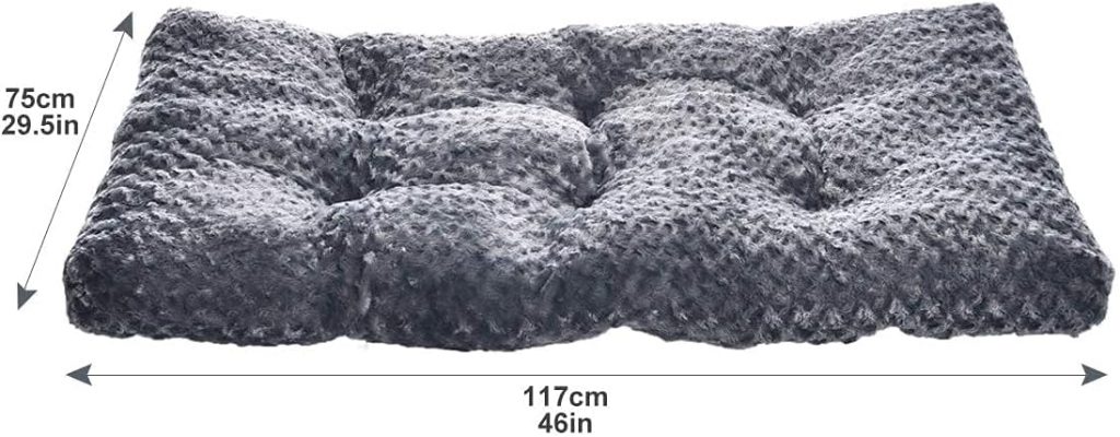 Amazon Basics Cat and Dog Bed and Crate Pad, Machine Washable, Indoor, 35 x 23 x 3 inches, Gray Amazon Basics Cat and Dog Bed and Crate Pad, Machine Washable, Indoor, 35 x 23 x 3 inches, Gray