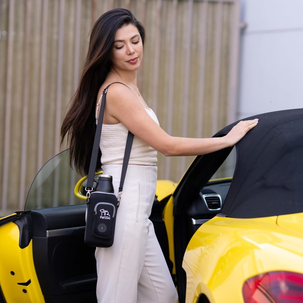 Dog Travel Water Bottle (32oz) with Treat Holder Detachable Bowls | Insulated, Portable Stainless Steel Water Dispenser for Pets | Dog Walking Accessory | Outdoor Doggie Beach Gear (Blue) Dog Travel Water Bottle (32oz) with Treat Holder Detachable Bowls | Insulated, Portable Stainless Steel Water Dispenser for Pets | Dog Walking Accessory | Outdoor Doggie Beach Gear (Blue)