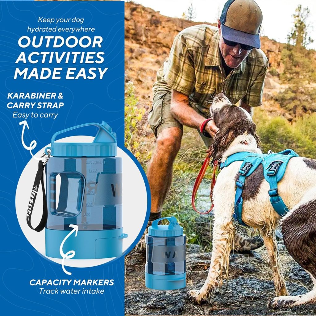 lesotc Portable Dog Travel Water Bottle, 77oz Large Travel Water Bowl for Dogs Camping Hiking Beach Hunting Essentials, Big Pet Bottles Bowl Water Dispenser for On The Go Park Car Walking Accessories lesotc Portable Dog Travel Water Bottle, 77oz Large Travel Water Bowl for Dogs Camping Hiking Beach Hunting Essentials, Big Pet Bottles Bowl Water Dispenser for On The Go Park Car Walking Accessories