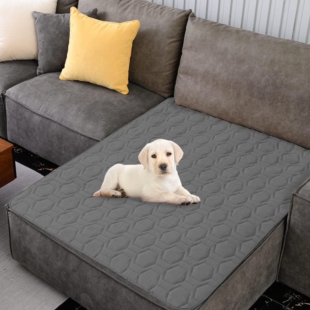 Waterproof and Anti-Slip Dog Bed Cover and Pet Blanket Sofa Pet Bed Mat ,car Incontinence Mattress Protectors Furniture Couch Cover for Most Cats Dogs, Pets(52x82-Ivory) Waterproof and Anti-Slip Dog Bed Cover and Pet Blanket Sofa Pet Bed Mat ,car Incontinence Mattress Protectors Furniture Couch Cover for Most Cats Dogs, Pets(52x82-Ivory)