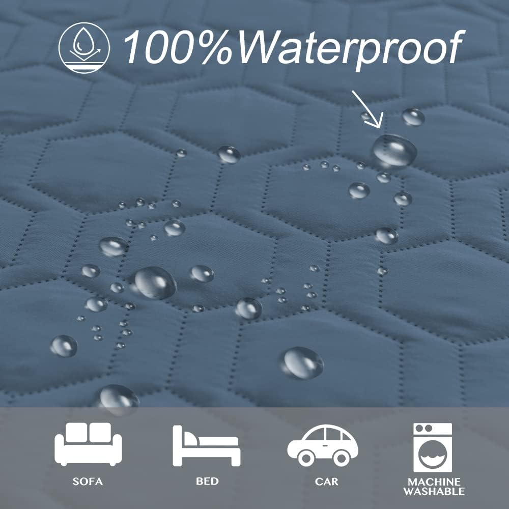 Waterproof and Anti-Slip Dog Bed Cover and Pet Blanket Sofa Pet Bed Mat ,car Incontinence Mattress Protectors Furniture Couch Cover for Most Cats Dogs, Pets(52x82-Ivory) Waterproof and Anti-Slip Dog Bed Cover and Pet Blanket Sofa Pet Bed Mat ,car Incontinence Mattress Protectors Furniture Couch Cover for Most Cats Dogs, Pets(52x82-Ivory)
