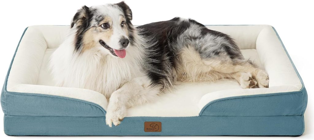 Bedsure Orthopedic Dog Bed Medium Size Dogs - Washable Small Medium Dog Cat Bed Waterproof, Comfort Cats Couch Sofa with Washable Removable Cover, Pets Bed with Nonskid Bottom, Grey, 28 Bedsure Orthopedic Dog Bed Medium Size Dogs - Washable Small Medium Dog Cat Bed Waterproof, Comfort Cats Couch Sofa with Washable Removable Cover, Pets Bed with Nonskid Bottom, Grey, 28