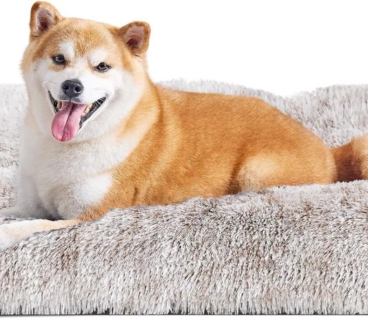 EHEYCIGA Fluffy Dog Crate Bed review
