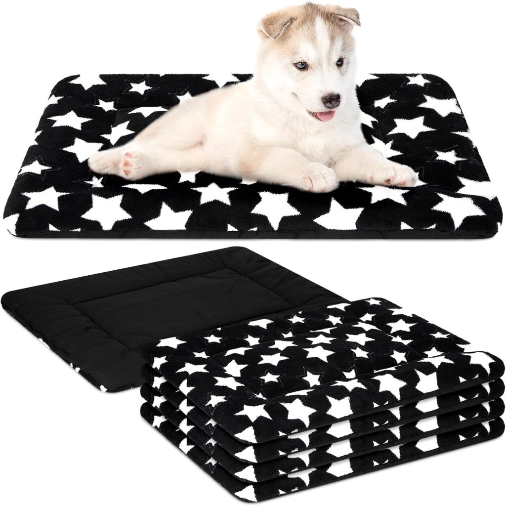 VitalCozy 4 Pcs Winter Dog Crate Pads, Ultra Soft Warm Washable Dog Cat Bed Mat for Pet Crate Comfortable Replaceable Reversible Kennel Pad for Small, Medium, Large Dogs(18 x 24 x 1.6 Inch,Gray) VitalCozy 4 Pcs Winter Dog Crate Pads, Ultra Soft Warm Washable Dog Cat Bed Mat for Pet Crate Comfortable Replaceable Reversible Kennel Pad for Small, Medium, Large Dogs(18 x 24 x 1.6 Inch,Gray)