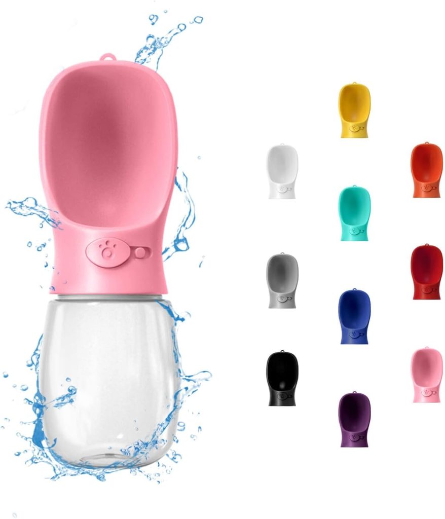 WePet Portable Dog Water Bottle, 12 OZ, Leak Proof Puppy Water Dispenser with Drinking Feeder for Pets Outdoor Walking, Hiking, Travel, Food Grade Plastic WePet Portable Dog Water Bottle, 12 OZ, Leak Proof Puppy Water Dispenser with Drinking Feeder for Pets Outdoor Walking, Hiking, Travel, Food Grade Plastic