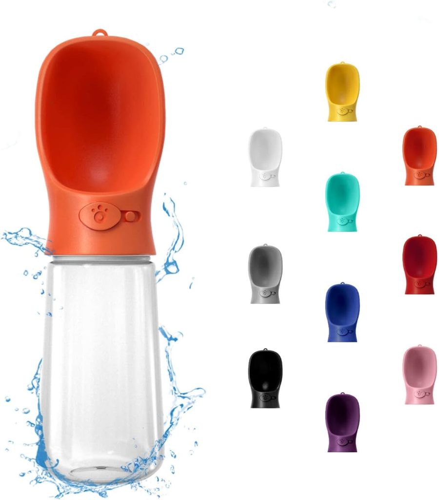 WePet Portable Dog Water Bottle, 12 OZ, Leak Proof Puppy Water Dispenser with Drinking Feeder for Pets Outdoor Walking, Hiking, Travel, Food Grade Plastic WePet Portable Dog Water Bottle, 12 OZ, Leak Proof Puppy Water Dispenser with Drinking Feeder for Pets Outdoor Walking, Hiking, Travel, Food Grade Plastic
