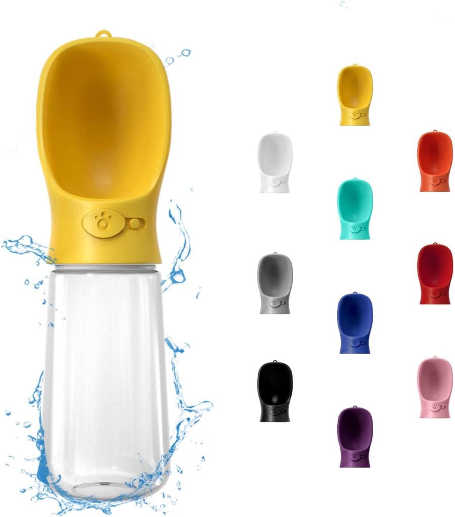 WePet Portable Dog Water Bottle, 12 OZ, Leak Proof Puppy Water Dispenser with Drinking Feeder for Pets Outdoor Walking, Hiking, Travel, Food Grade Plastic WePet Portable Dog Water Bottle, 12 OZ, Leak Proof Puppy Water Dispenser with Drinking Feeder for Pets Outdoor Walking, Hiking, Travel, Food Grade Plastic