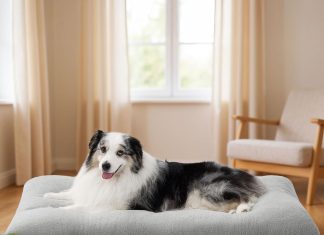 Bedsure Washable XL Dog Bed 41×27 Gray review Home |