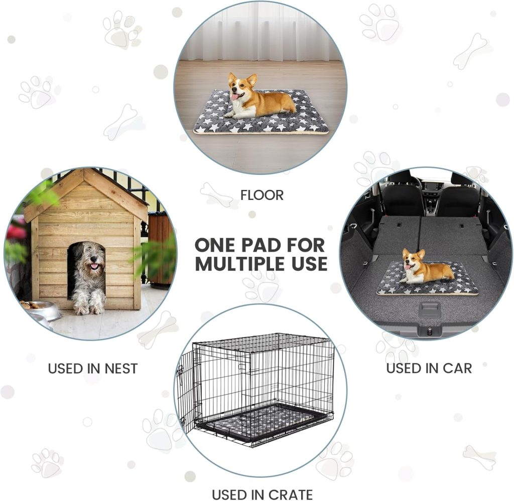 Dog Bed mat Pet mat Dog Box mat Machine Washable Grey (33x23x1.5in) Dog Bed mat Pet mat Dog Box mat Machine Washable Grey (33x23x1.5in)