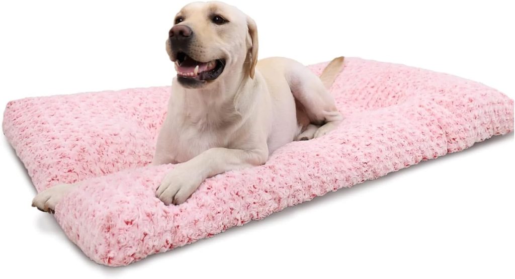 KSIIA Washable Dog Bed Deluxe Plush Dog Crate Beds Comfy Kennel Pad Anti-Slip Pet Sleeping Mat for Large, Jumbo, Medium, Small Dogs Breeds, 35 x 23, Dark Grey KSIIA Washable Dog Bed Deluxe Plush Dog Crate Beds Comfy Kennel Pad Anti-Slip Pet Sleeping Mat for Large, Jumbo, Medium, Small Dogs Breeds, 35 x 23, Dark Grey