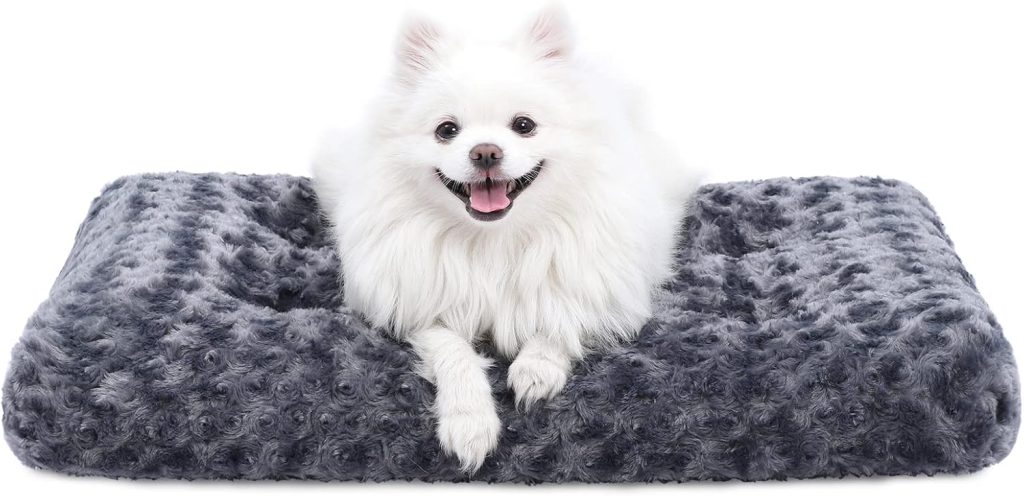 KSIIA Washable Dog Bed Deluxe Plush Dog Crate Beds Comfy Kennel Pad Anti-Slip Pet Sleeping Mat for Large, Jumbo, Medium, Small Dogs Breeds, 35 x 23, Dark Grey KSIIA Washable Dog Bed Deluxe Plush Dog Crate Beds Comfy Kennel Pad Anti-Slip Pet Sleeping Mat for Large, Jumbo, Medium, Small Dogs Breeds, 35 x 23, Dark Grey