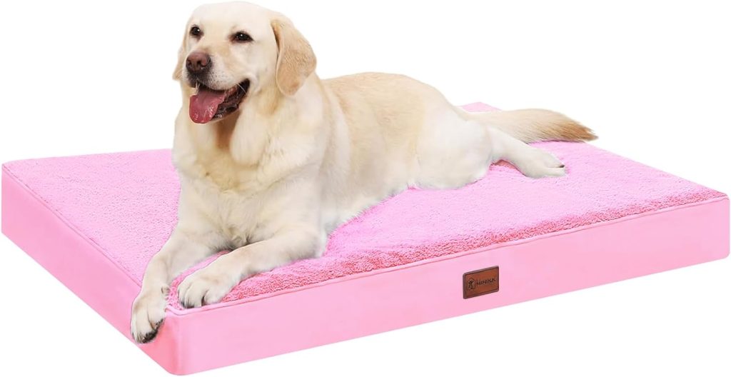 MIHIKK Waterproof Dog Bed Medium Size Dog Orthopedic Dog Beds for Crate with Removable Washable Cover Egg-Crate Foam Pet Pad Mat with Anti-Slip Bottom, 35x22 Inch, Grey MIHIKK Waterproof Dog Bed Medium Size Dog Orthopedic Dog Beds for Crate with Removable Washable Cover Egg-Crate Foam Pet Pad Mat with Anti-Slip Bottom, 35x22 Inch, Grey